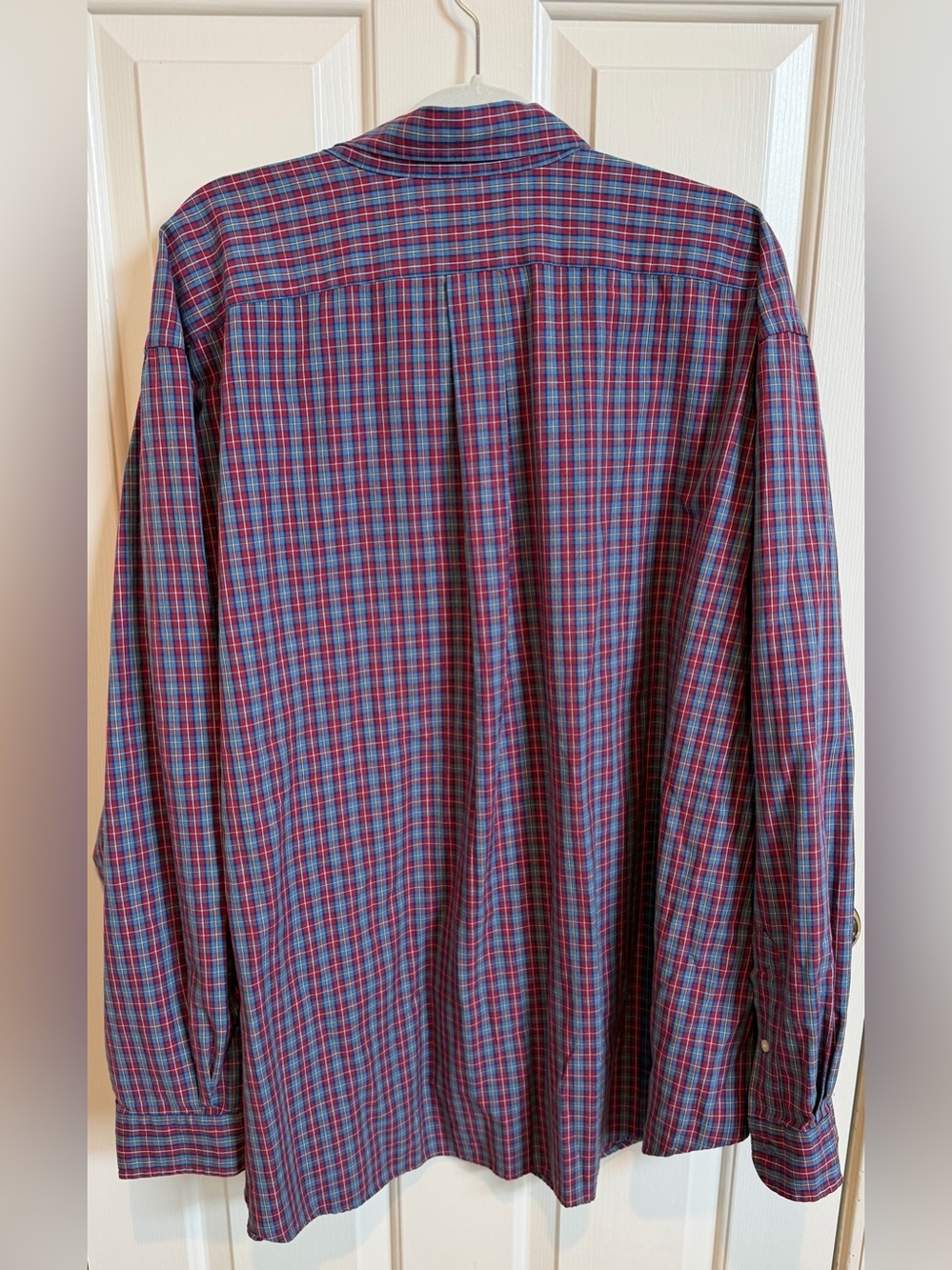 NWT Ralph Lauren Men’s Red & Blue Plaid Button-Down Shirt Size 3X - Picture 3 of 6